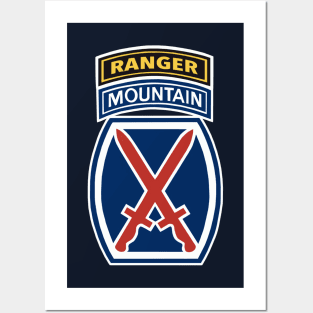 10th Mountain Division Ranger Tab Posters and Art